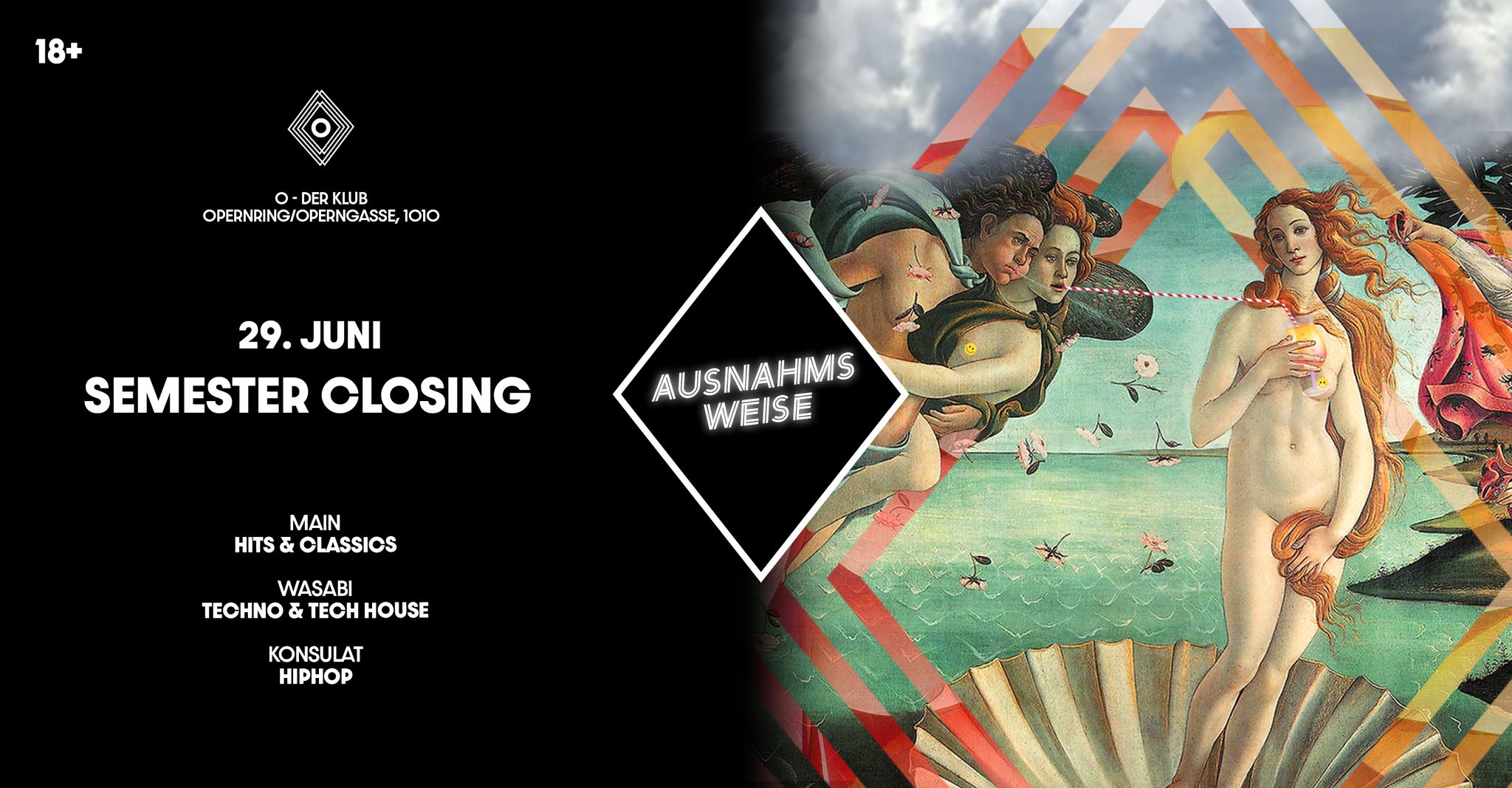 Semester-Closing am 29. June 2023 @ O - Der Klub. Semester-Closing am 29. June 2023 @ O - Der Klub.