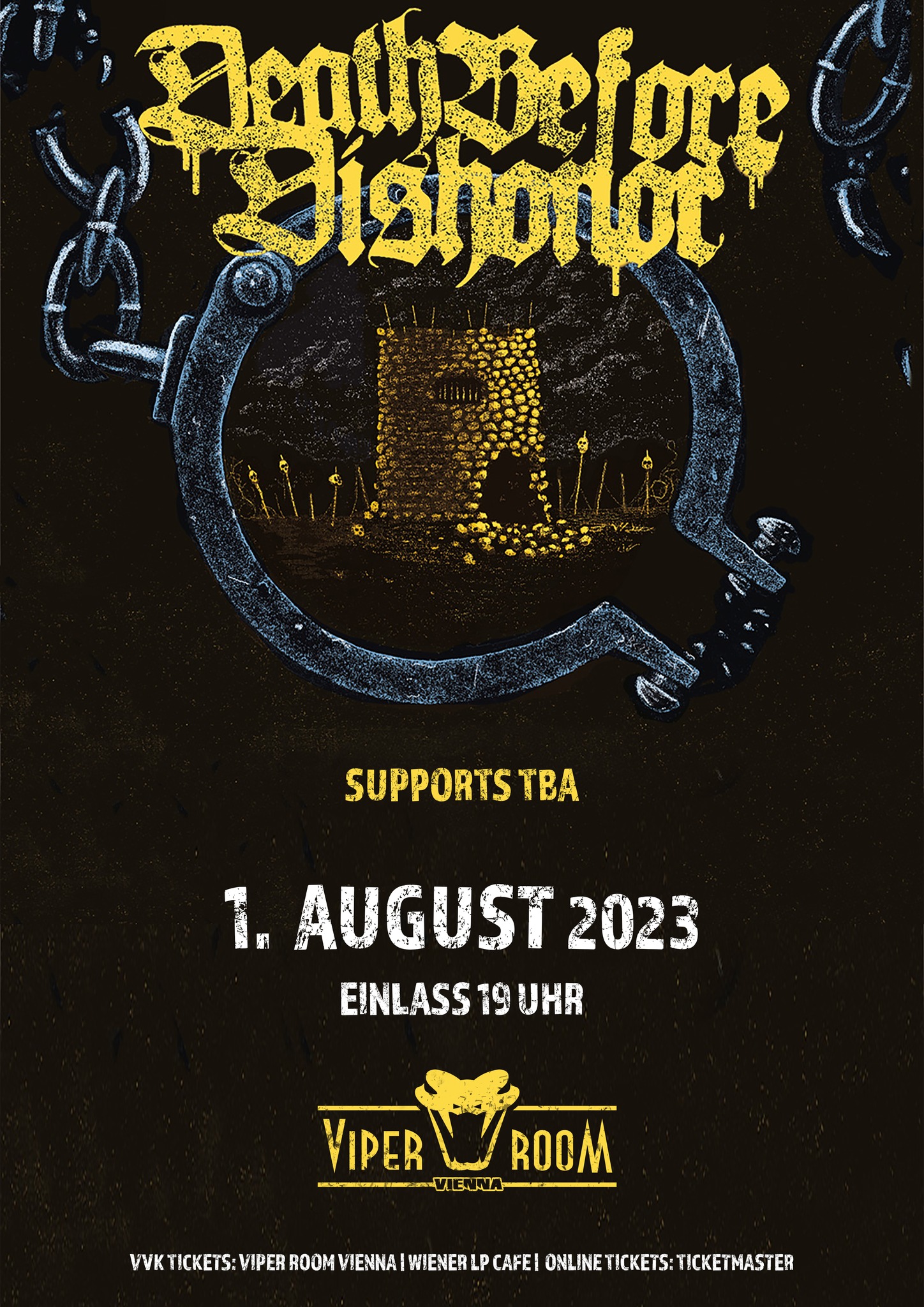 DEATH BEFORE DISHONOR & Supports am 1. August 2023 @ Viper Room. DEATH BEFORE DISHONOR & Supports am 1. August 2023 @ Viper Room.
