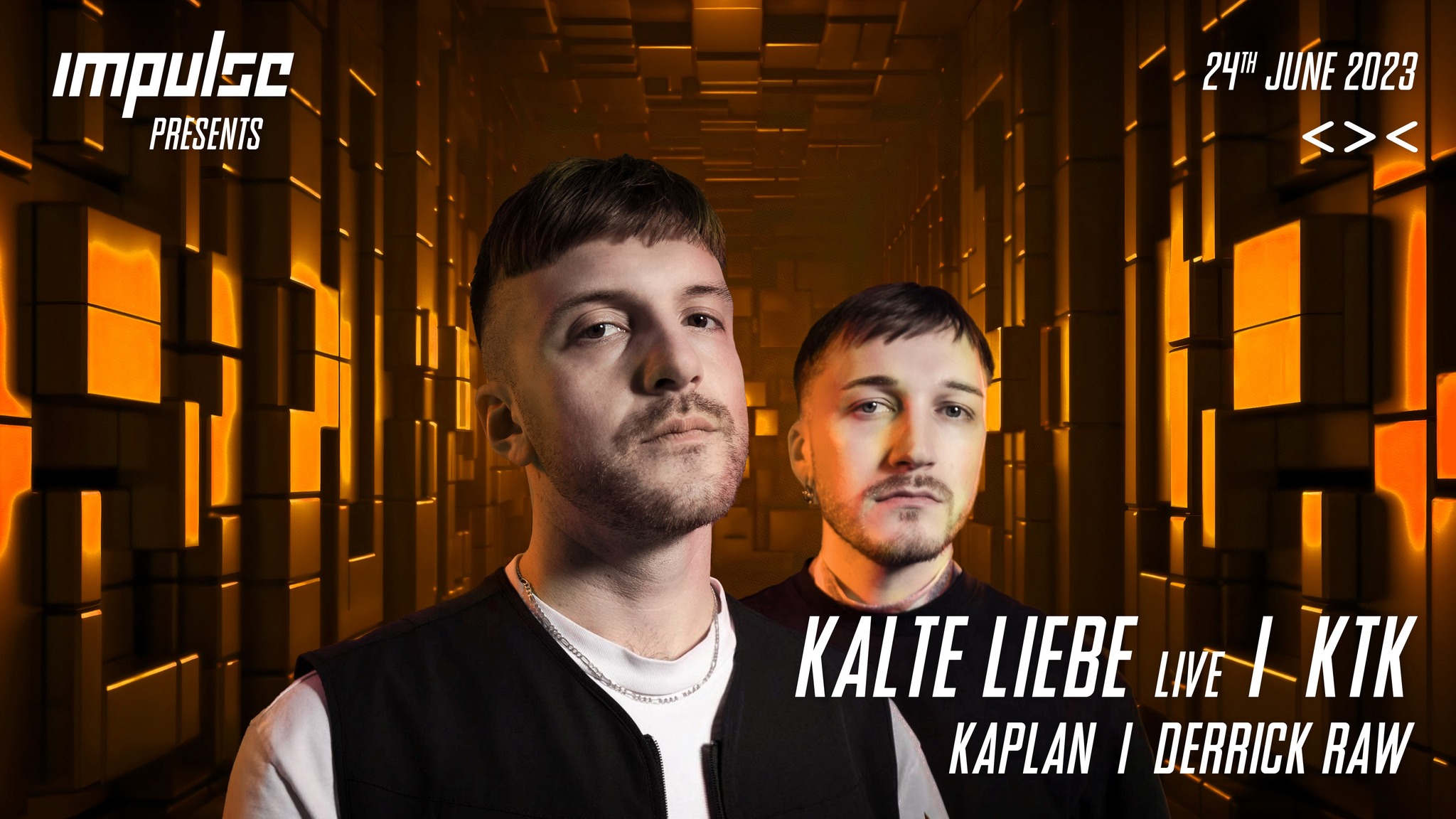 Impulse Special w/ Kalte Liebe & KTK am 24. June 2023 @ Grelle Forelle. Impulse Special w/ Kalte Liebe & KTK am 24. June 2023 @ Grelle Forelle.