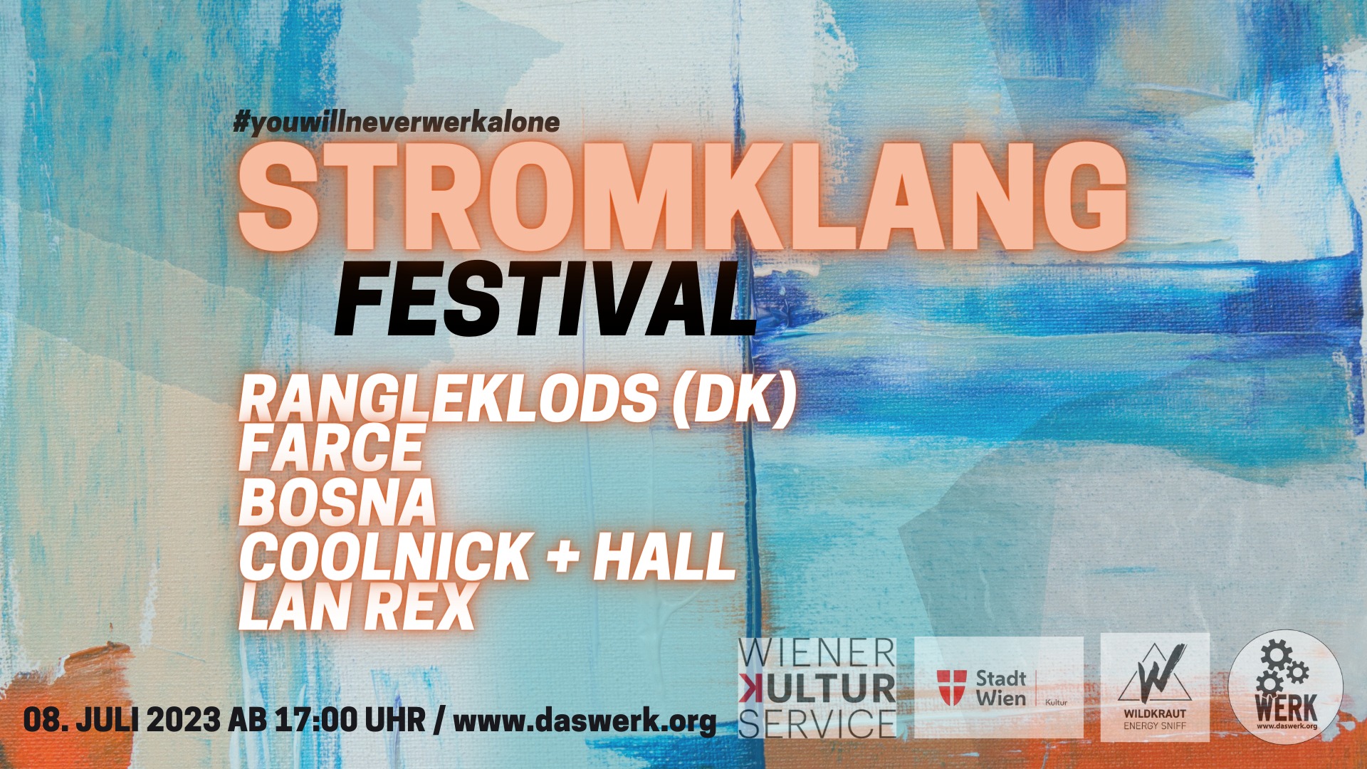 STROMKLANG FESTIVAL #2 am 8. July 2023 @ Das Werk. STROMKLANG FESTIVAL #2 am 8. July 2023 @ Das Werk.