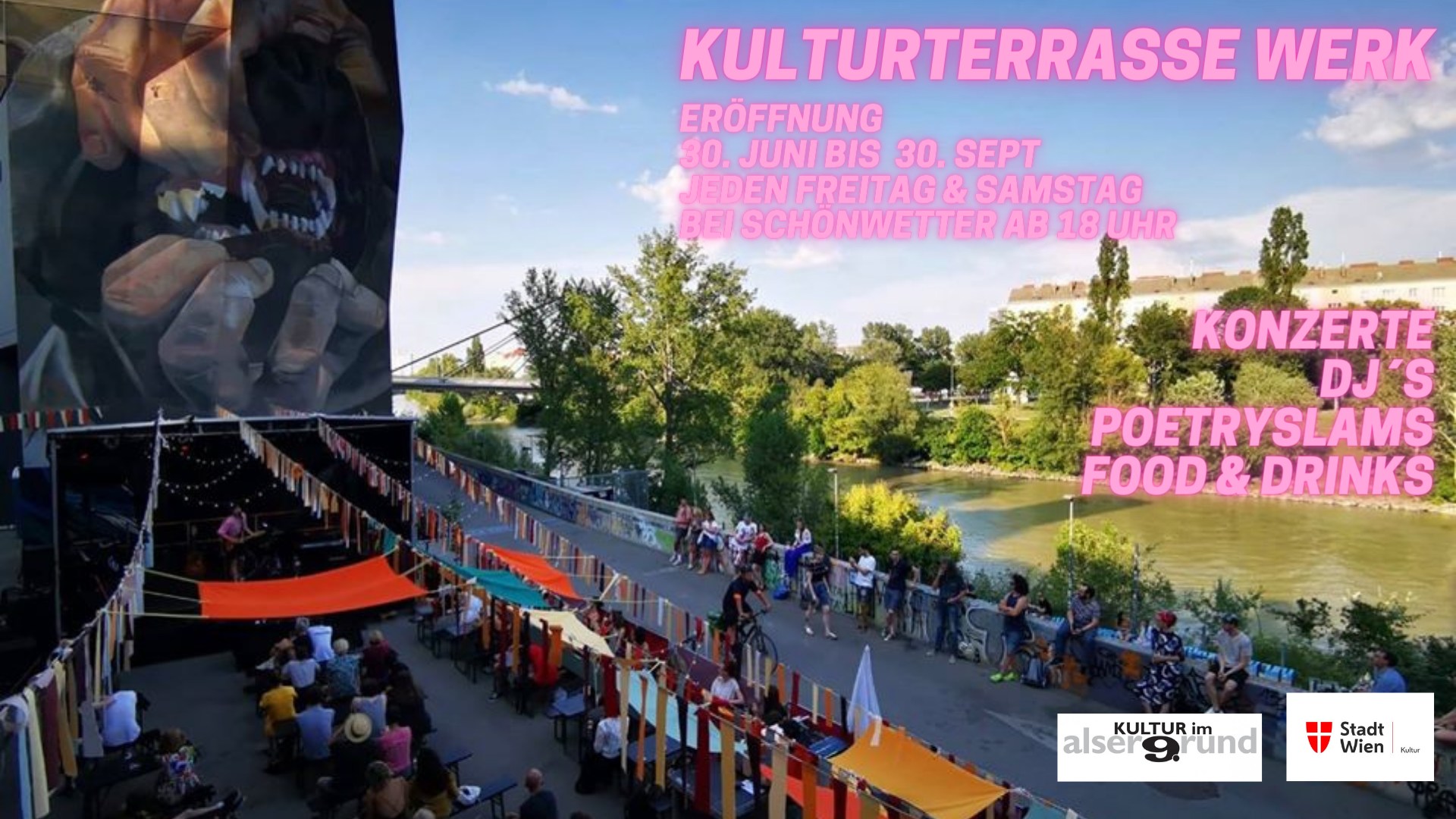 KulturTerrasse WERK (Opening) am 8. July 2023 @ Das Werk.