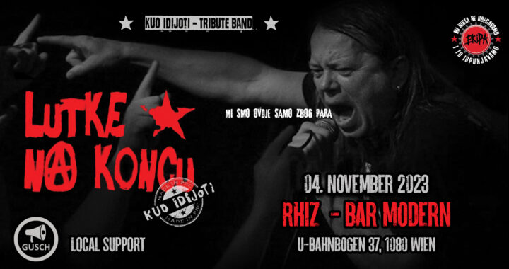 Lutke na Koncu & Gusch Live am 4. November 2023 @ Rhiz. Lutke na Koncu & Gusch Live am 4. November 2023 @ Rhiz.