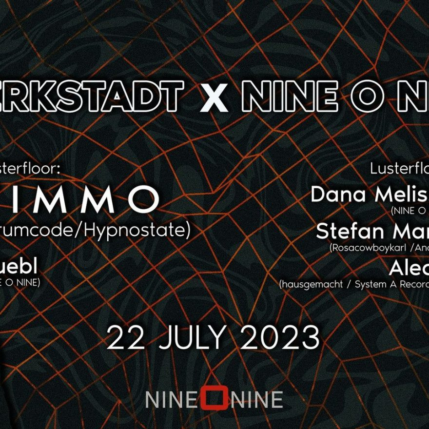 WerkStadt x NINE O NINE w/ Timmo (Drumcode/Hypnostate)