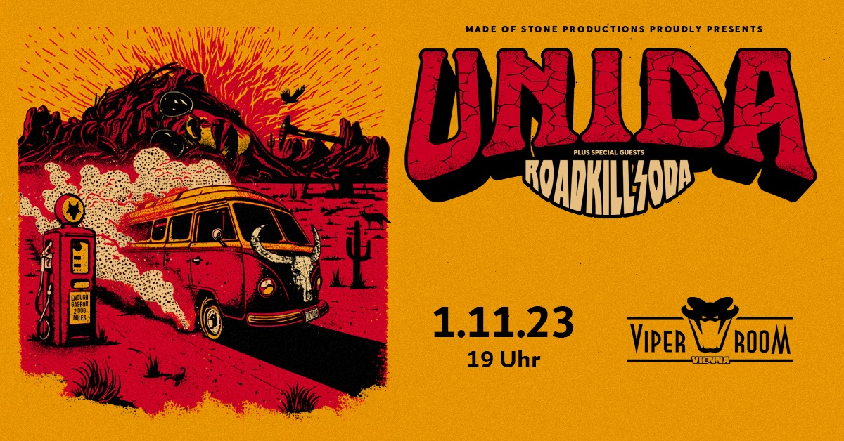 UNIDA, ROADKILL SODA am 1. November 2023 @ Viper Room. UNIDA, ROADKILL SODA am 1. November 2023 @ Viper Room.