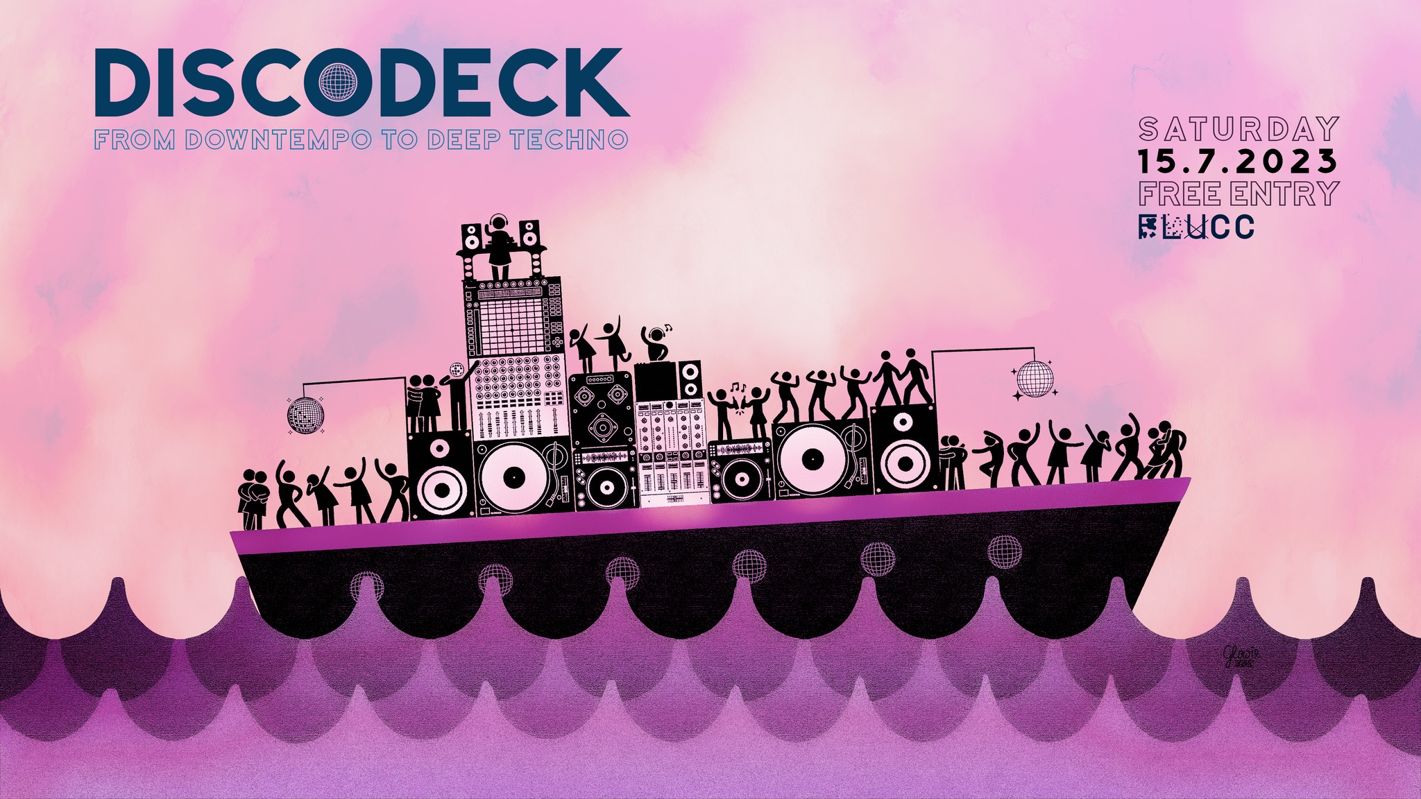 DiscoDeck am 15. July 2023 @ Fluc. DiscoDeck am 15. July 2023 @ Fluc.