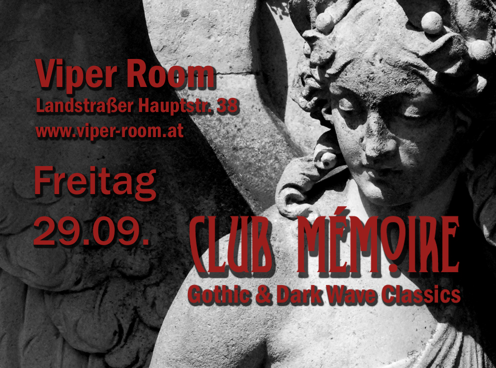 Club Mémoire am 29. September 2023 @ Viper Room. Club Mémoire am 29. September 2023 @ Viper Room.