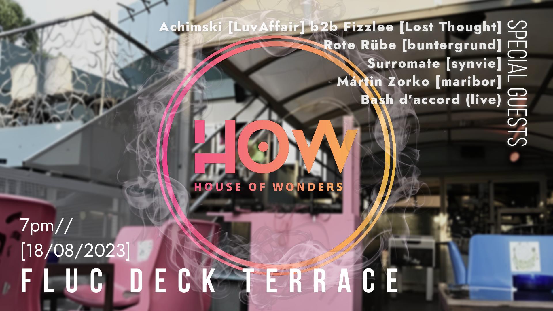 House of Wonders am 18. August 2023 @ Fluc. House of Wonders am 18. August 2023 @ Fluc.