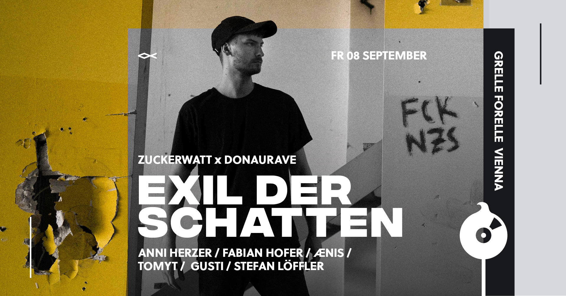ZUCKERWATT am 8. September 2023 @ Grelle Forelle. ZUCKERWATT am 8. September 2023 @ Grelle Forelle.