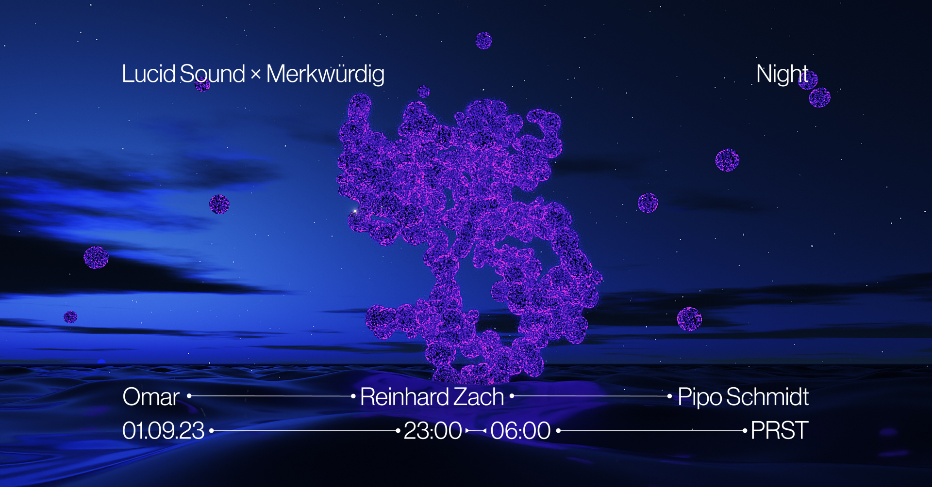 Lucid Sound x Merkwürdig am 1. September 2023 @ Praterstrasse / PRST. Lucid Sound x Merkwürdig am 1. September 2023 @ Praterstrasse / PRST.