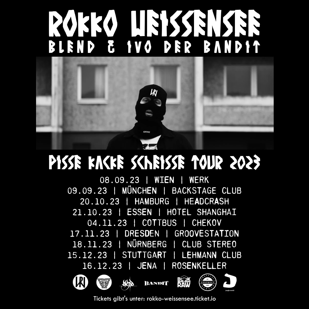 Rokko Weissensee, Blend & Ivo der Bandit am 8. September 2023 @ dasWerk. Rokko Weissensee, Blend & Ivo der Bandit am 8. September 2023 @ dasWerk.