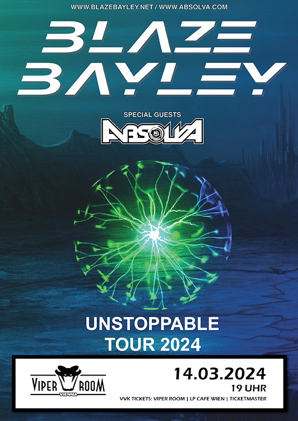 Blaze Bayley (Iron Maiden 94-99) + Absolva am 14. March 2024 @ Viper Room. Blaze Bayley (Iron Maiden 94-99) + Absolva am 14. March 2024 @ Viper Room.