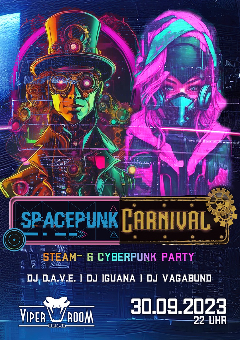 SPACEPUNK CARNIVAL am 30. September 2023 @ Viper Room. SPACEPUNK CARNIVAL am 30. September 2023 @ Viper Room.