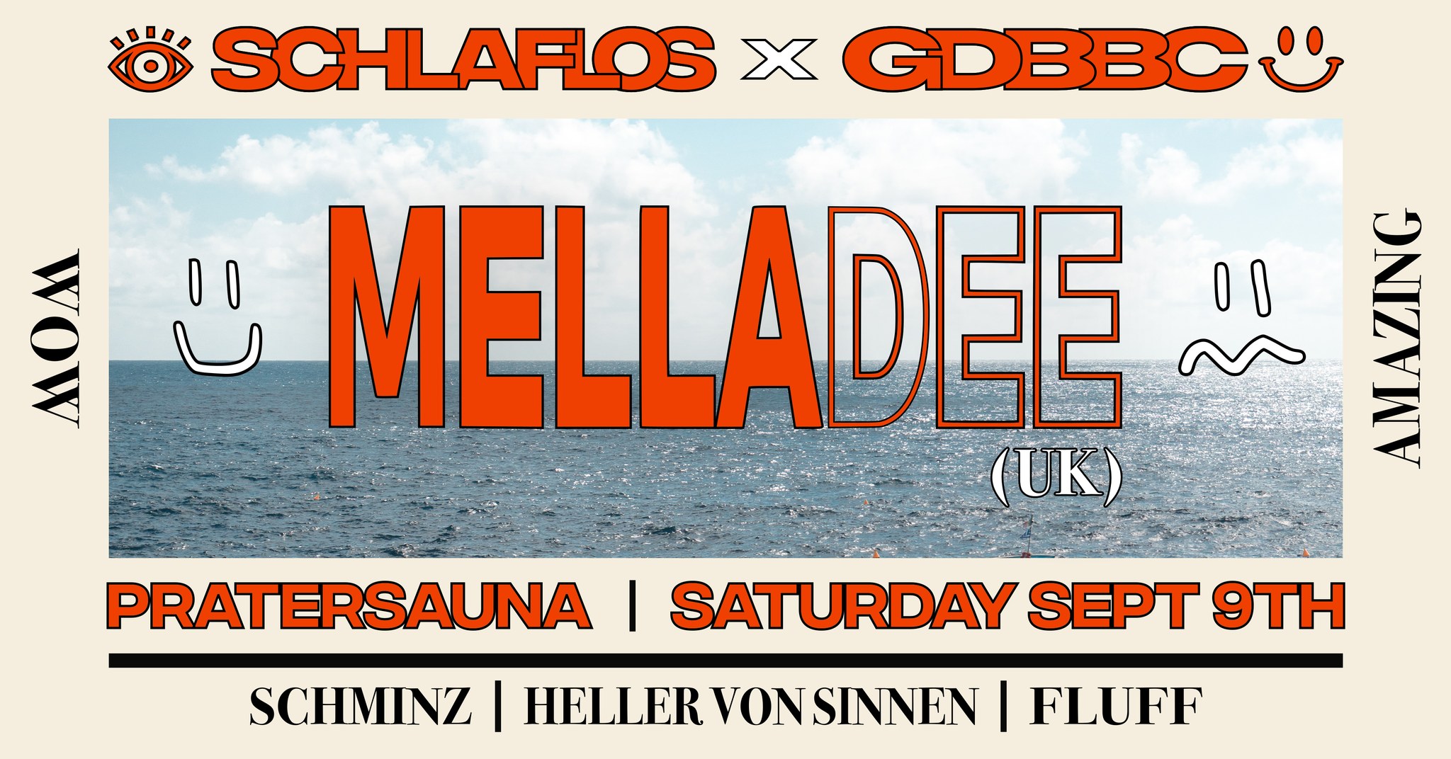 Schlaflos x GDBBC mit Mella Dee am 9. September 2023 @ Pratersauna. Schlaflos x GDBBC mit Mella Dee am 9. September 2023 @ Pratersauna.