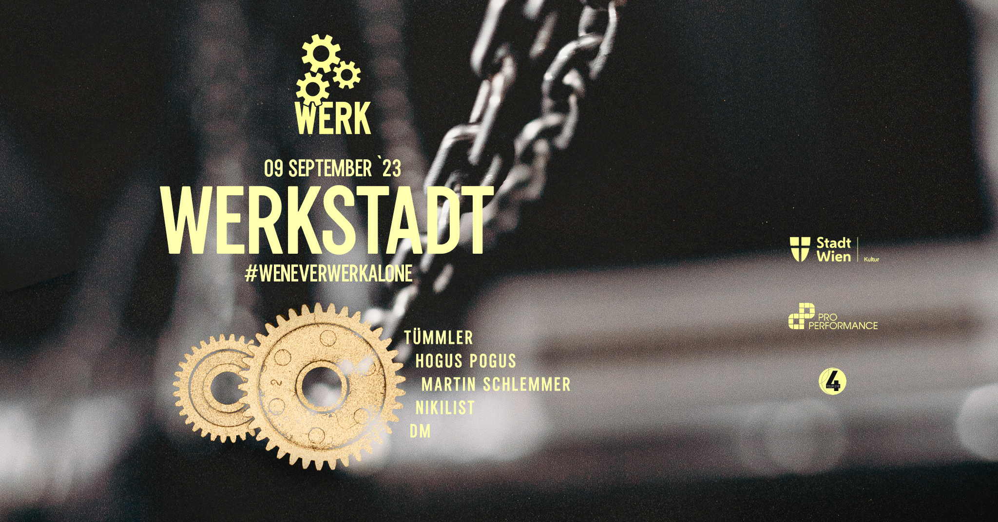 WERKNACHT am 9. September 2023 @ dasWerk. WERKNACHT am 9. September 2023 @ dasWerk.