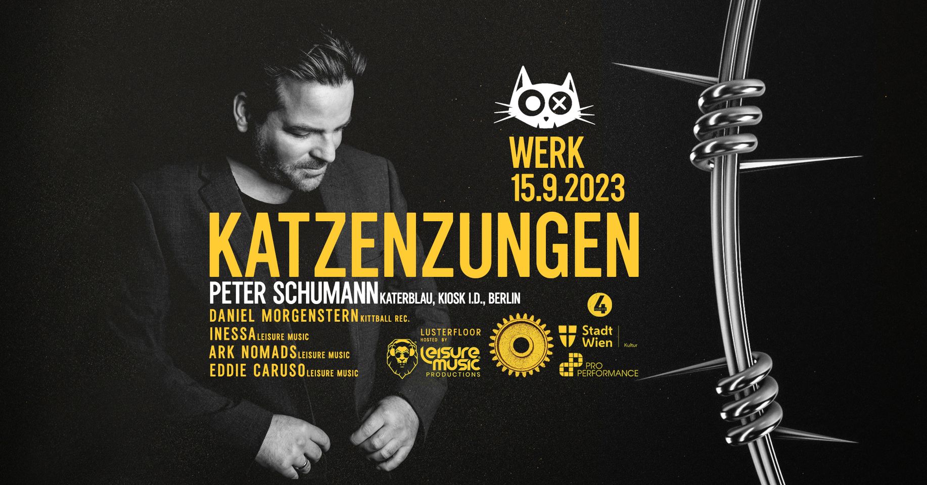 KATZENZUNGEN x PETER SCHUMANN x KATERBLAU x BERLIN am 15. September 2023 @ . KATZENZUNGEN x PETER SCHUMANN x KATERBLAU x BERLIN am 15. September 2023 @ .