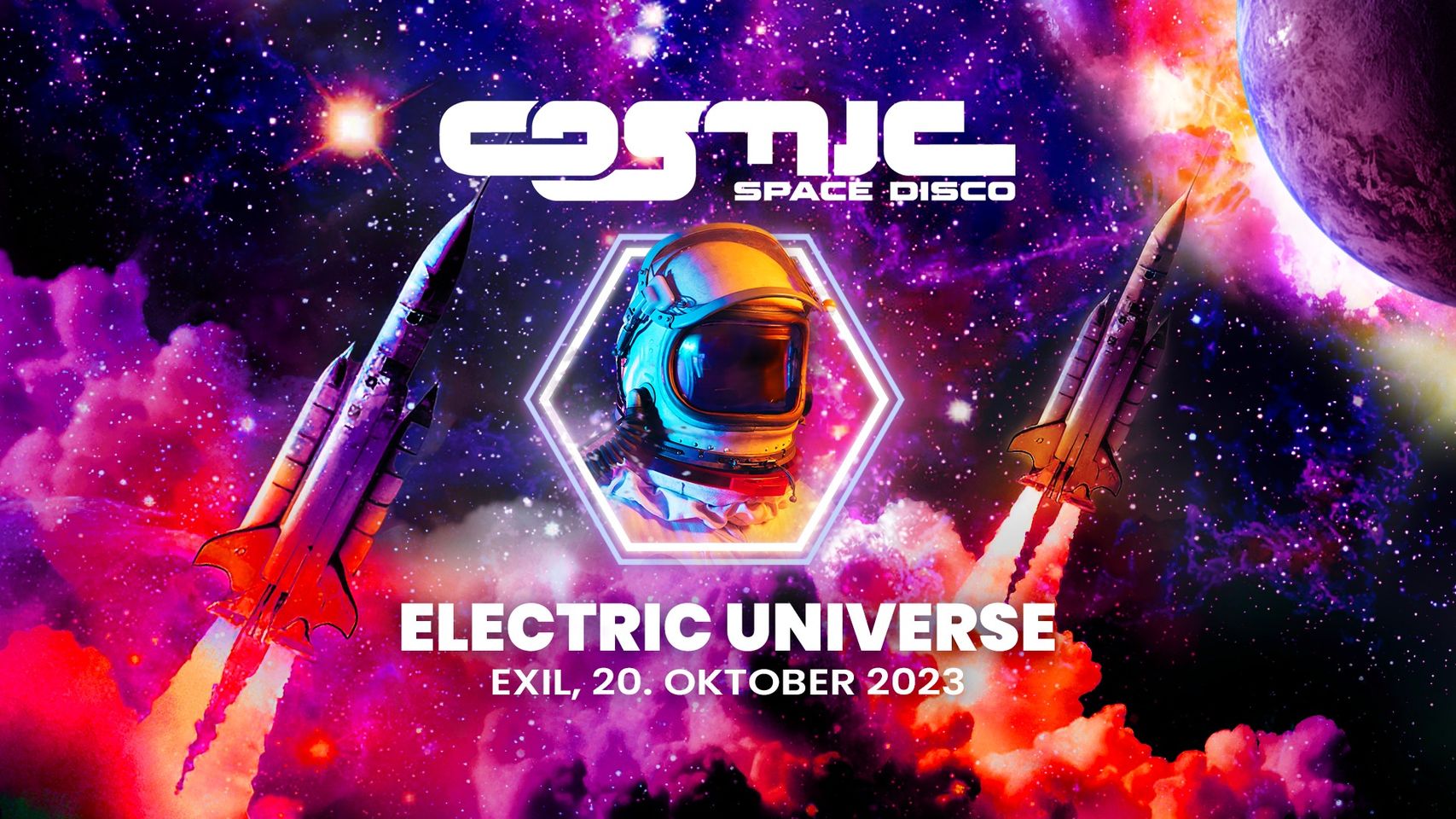 COSMIC Space Disco XL am 20. October 2023 @ EXIL. COSMIC Space Disco XL am 20. October 2023 @ EXIL.