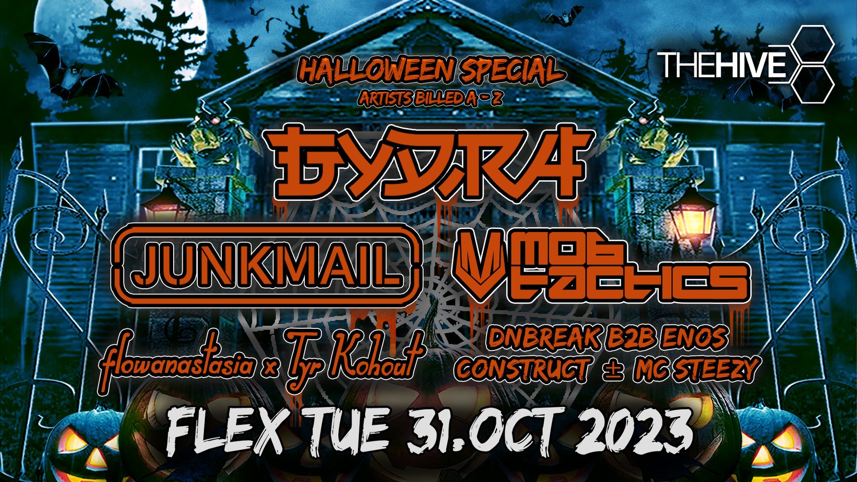 THE HIVE am 31. October 2023 @ Flex. THE HIVE am 31. October 2023 @ Flex.