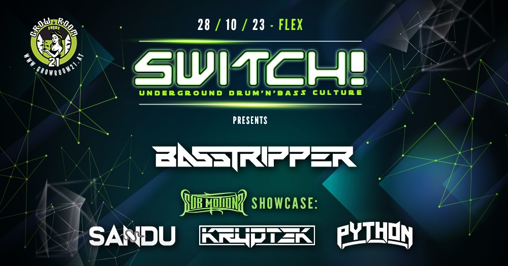 Switch! am 28. October 2023 @ Flex. Switch! am 28. October 2023 @ Flex.