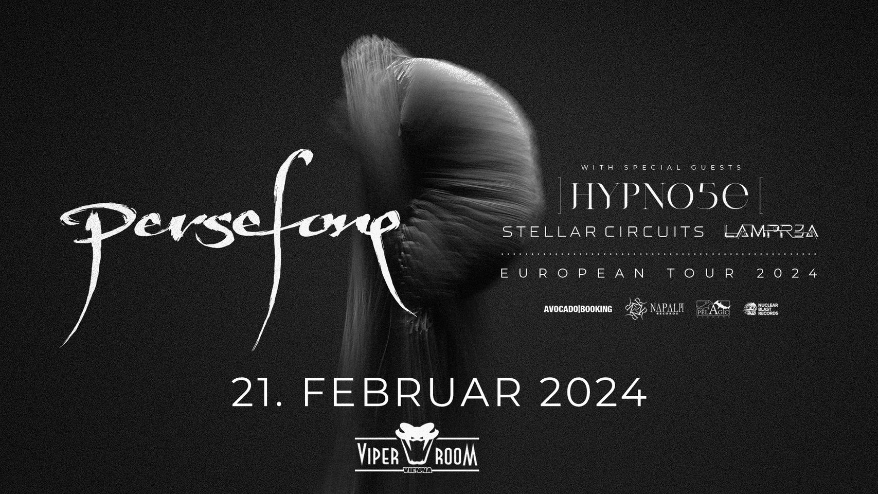 PERSEFONE, HYPNO5E, STELLAR CIRCUITS, LAMPR3A am 21. February 2024 @ Viper Room. PERSEFONE, HYPNO5E, STELLAR CIRCUITS, LAMPR3A am 21. February 2024 @ Viper Room.