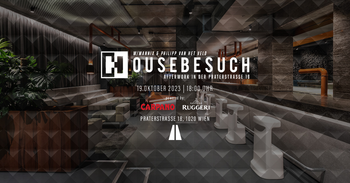 HOUSEBESUCH AFTERWORK #2 am 19. October 2023 @ Praterstrasse / PRST. HOUSEBESUCH AFTERWORK #2 am 19. October 2023 @ Praterstrasse / PRST.