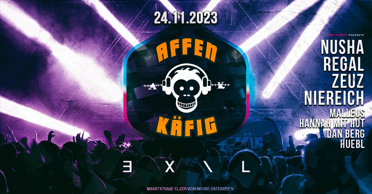 Affenkäfig am 24. November 2023 @ EXIL. Affenkäfig am 24. November 2023 @ EXIL.