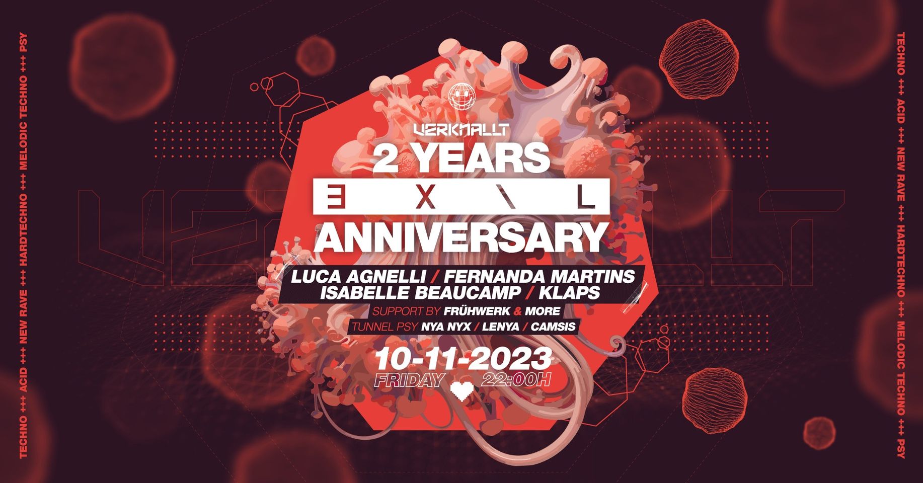 2 YEARS EXIL am 10. November 2023 @ EXIL. 2 YEARS EXIL am 10. November 2023 @ EXIL.