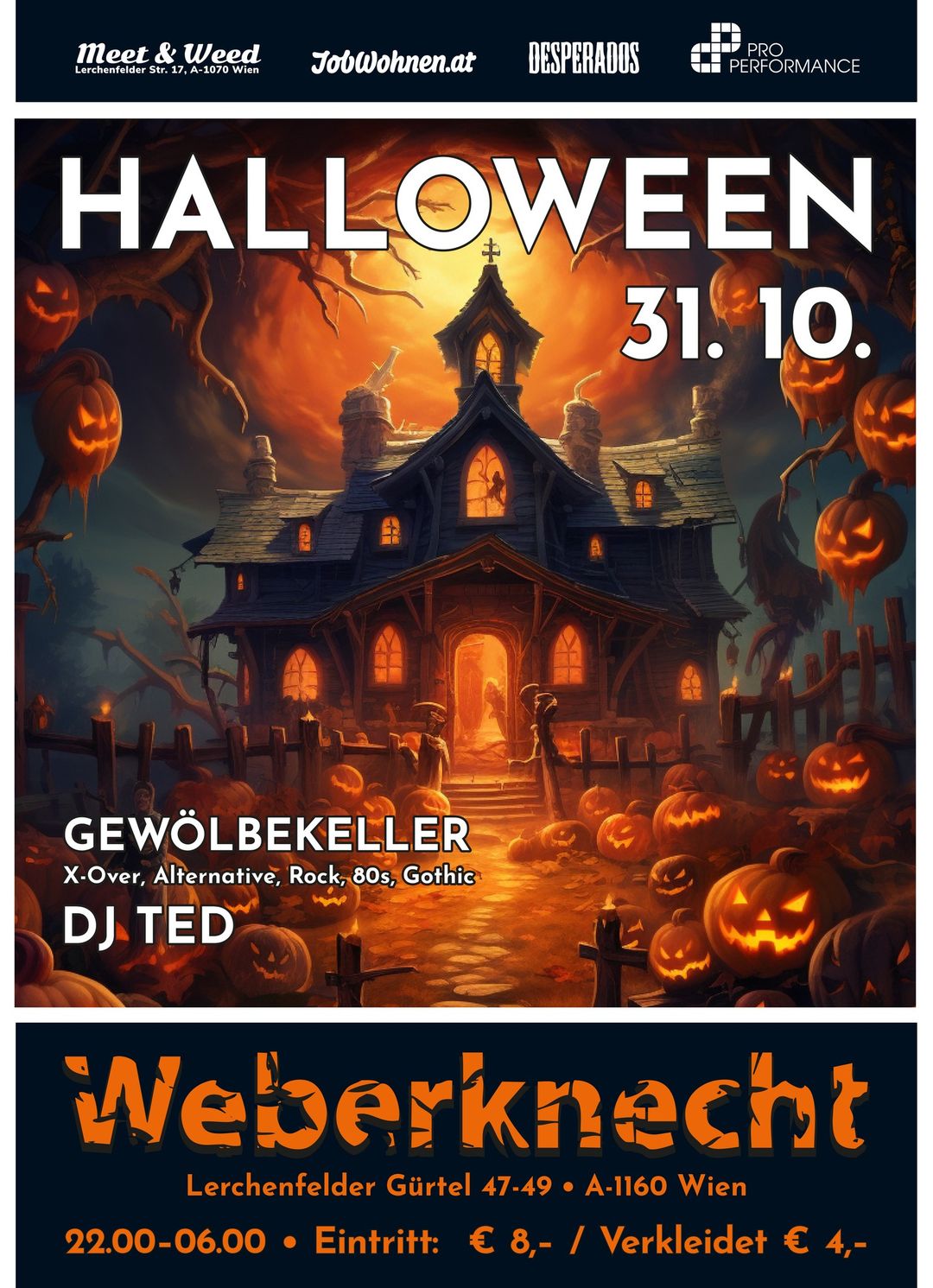 Halloween Party im Folterkeller am 31. October 2023 @ Weberknecht.