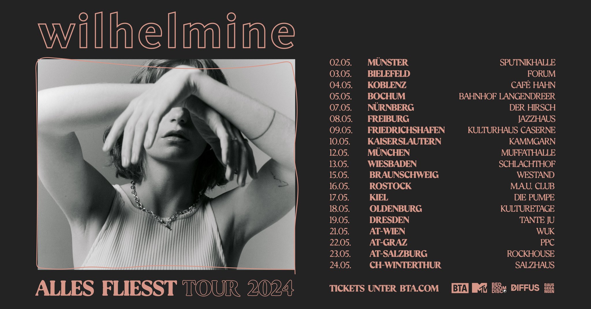 Wilhelmine am 23. May 2024 @ Rockhouse Salzburg.