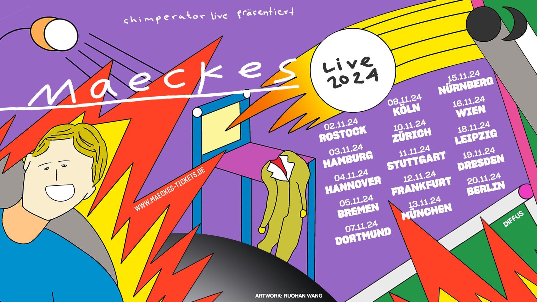 Maeckes am 16. November 2024 @ Flex - Café. Maeckes am 16. November 2024 @ Flex - Café.