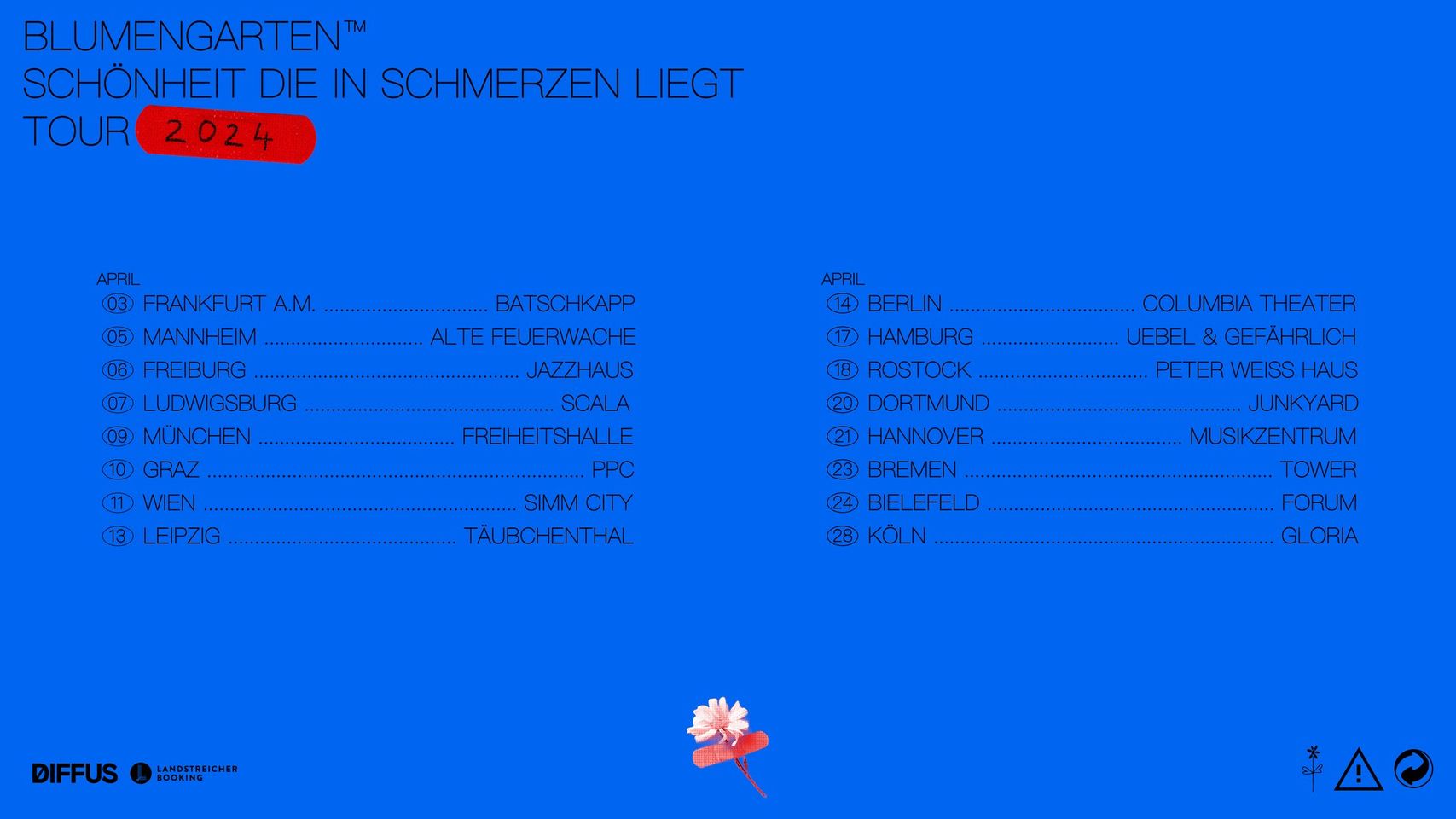 Blumengarten am 11. April 2024 @ Simm City. Blumengarten am 11. April 2024 @ Simm City.