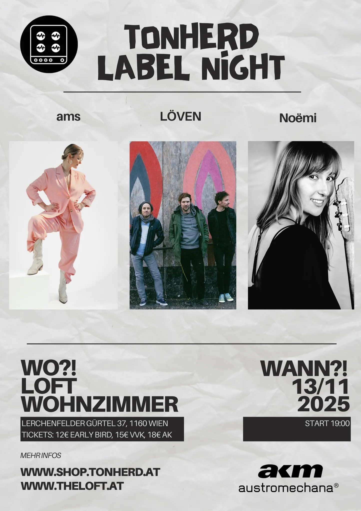 Tonherd Label Night am 13. November 2025 @ The Loft. Tonherd Label Night am 13. November 2025 @ The Loft.