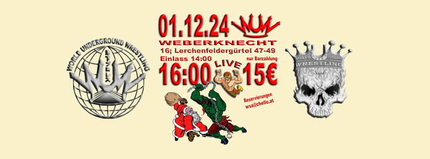 WUW am 1. December 2024 @ Weberknecht. WUW am 1. December 2024 @ Weberknecht.
