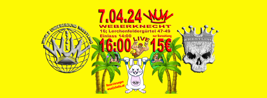 WUW am 7. April 2024 @ Weberknecht. WUW am 7. April 2024 @ Weberknecht.