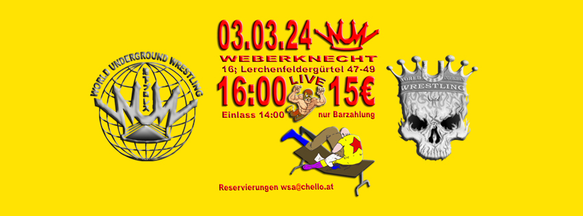 WUW am 3. March 2024 @ Weberknecht. WUW am 3. March 2024 @ Weberknecht.