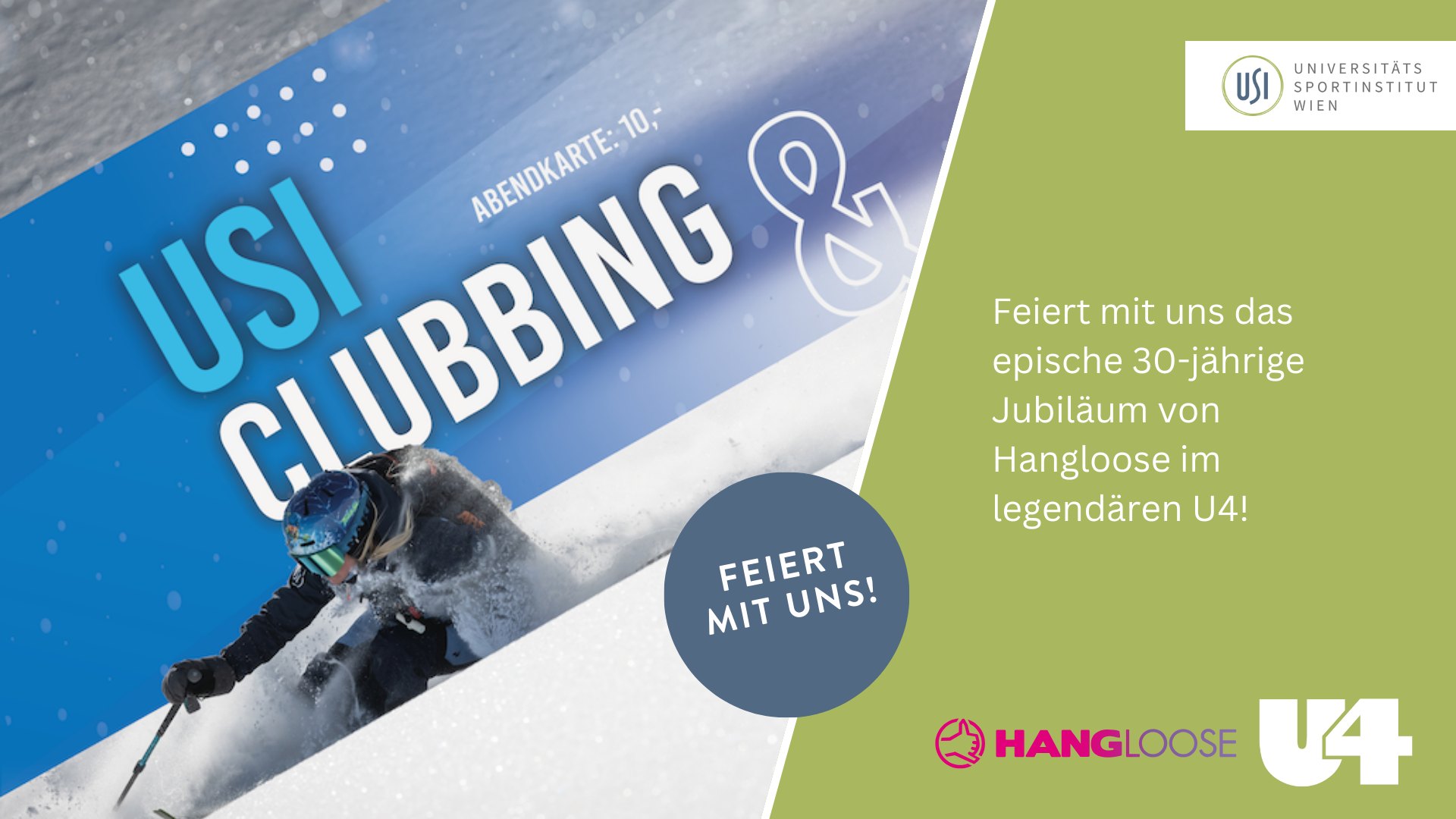 30Y HANGLOOSE X USI CLUBBING X BOUNTI am 30. November 2023 @ U4. 30Y HANGLOOSE X USI CLUBBING X BOUNTI am 30. November 2023 @ U4.