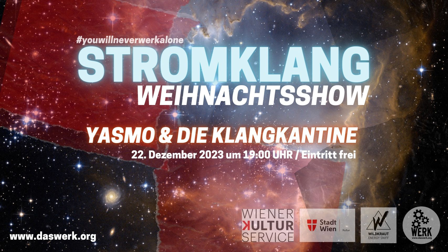 STROMKLANG FESTIVAL #4 am 22. December 2023 @ Das Werk. STROMKLANG FESTIVAL #4 am 22. December 2023 @ Das Werk.