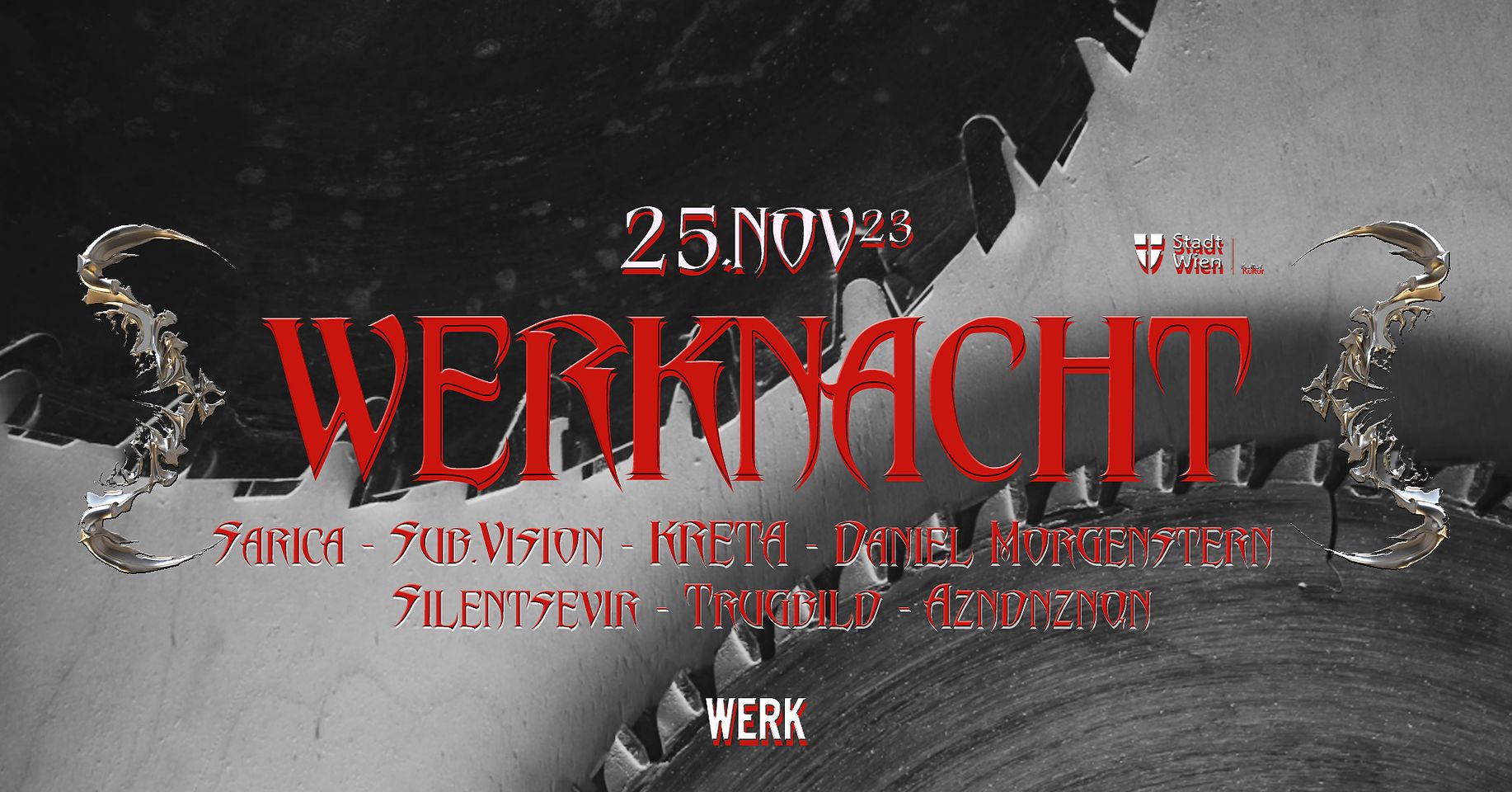 WERKNACHT am 25. November 2023 @ dasWerk. WERKNACHT am 25. November 2023 @ dasWerk.