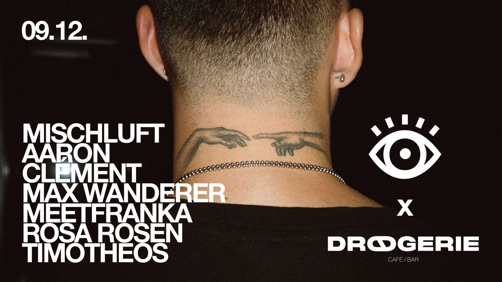 Schlaflos x Drogerie mit Mischluft am 9. December 2023 @ Pratersauna. Schlaflos x Drogerie mit Mischluft am 9. December 2023 @ Pratersauna.