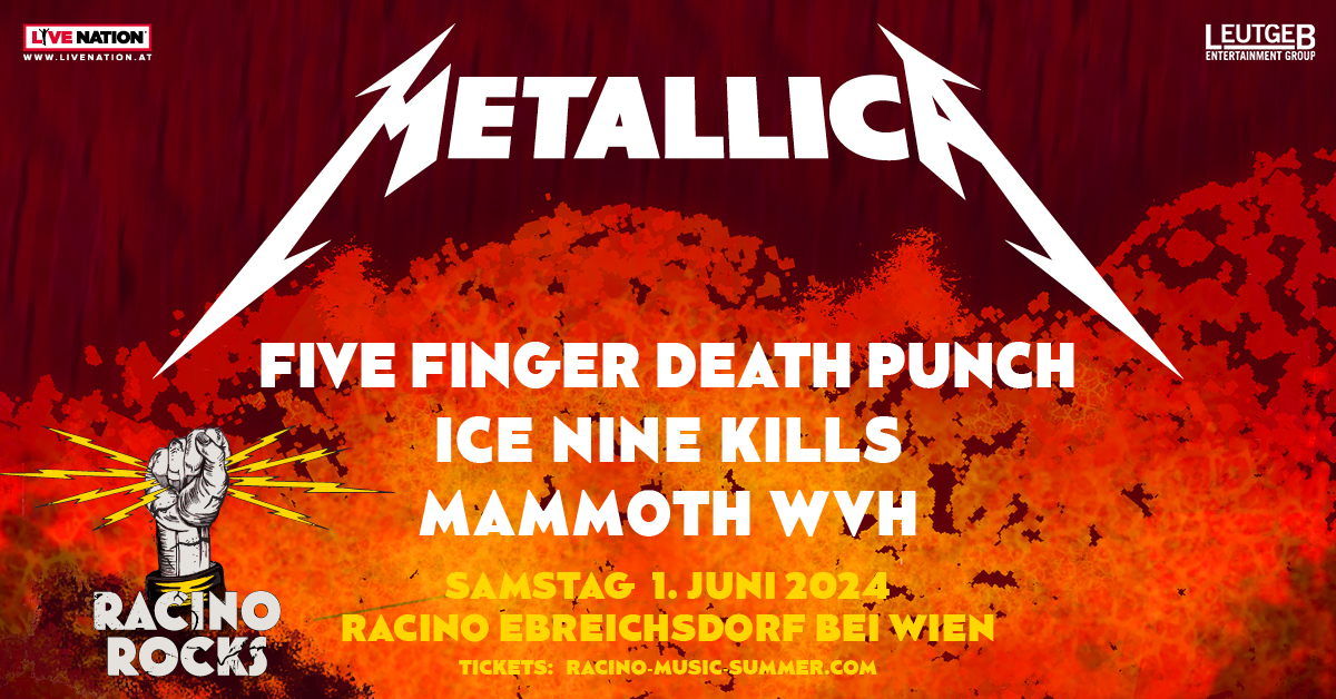Metallica - Racino Rocks 2024 am 1. June 2024 @ Racino.