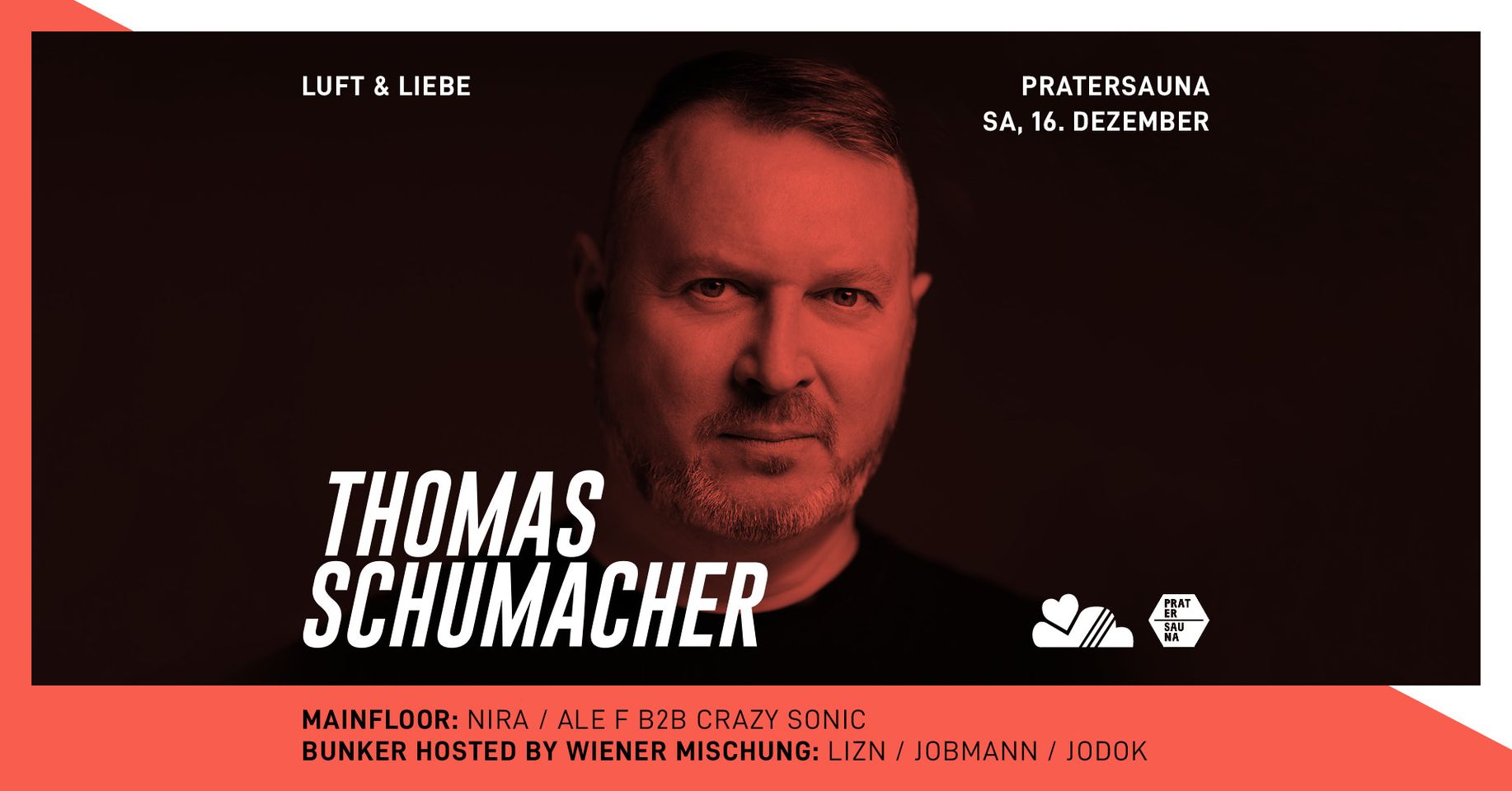 LUFT & LIEBE am 16. December 2023 @ Pratersauna. LUFT & LIEBE am 16. December 2023 @ Pratersauna.