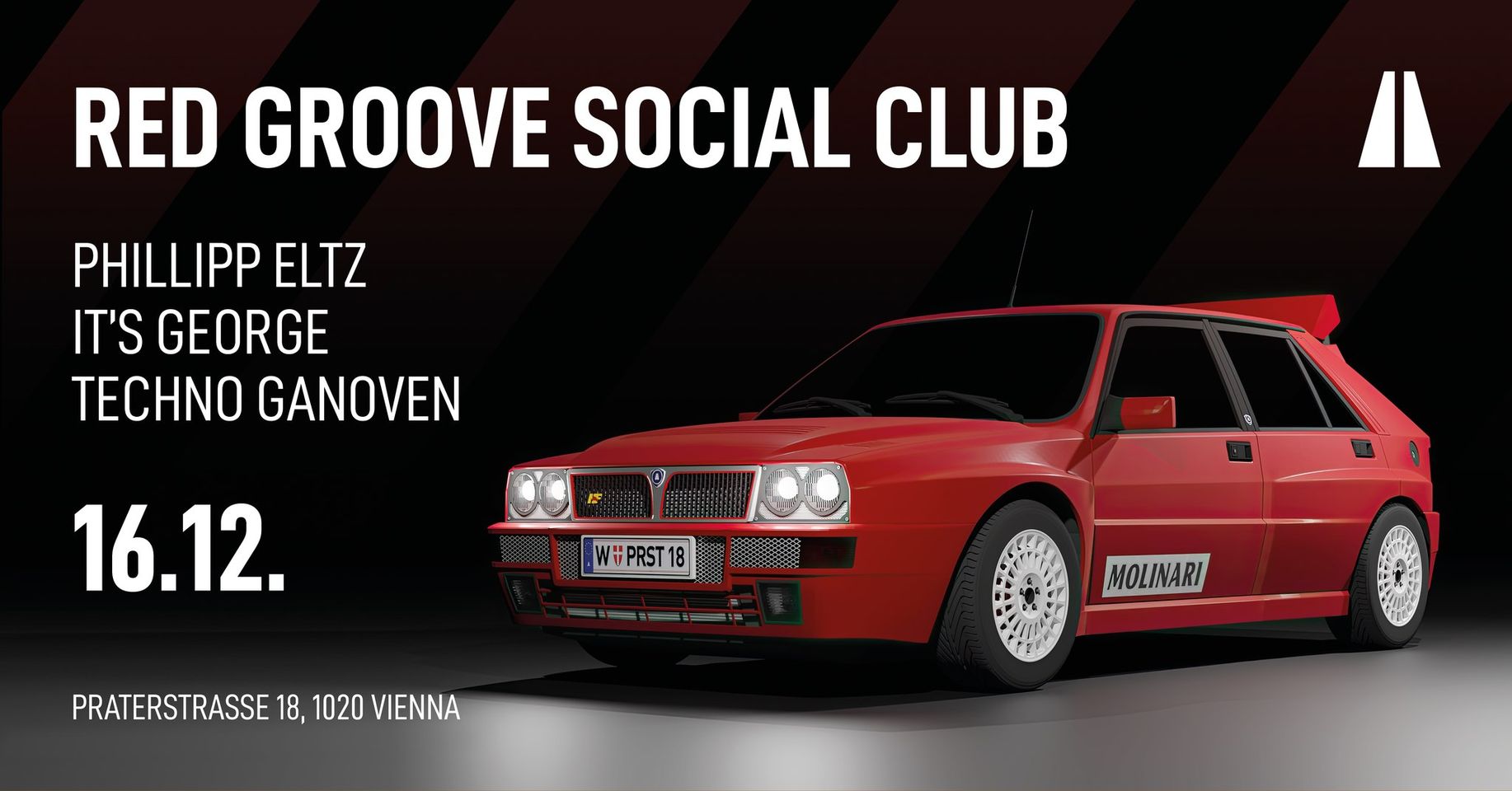 THE RED GROOVE am 16. December 2023 @ Praterstrasse / PRST. THE RED GROOVE am 16. December 2023 @ Praterstrasse / PRST.