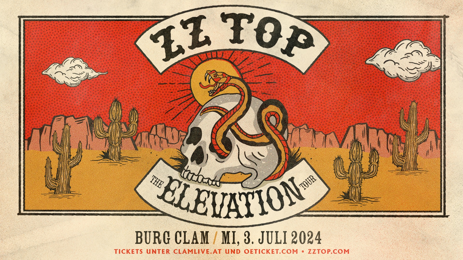 ZZ Top am 3. July 2024 @ Burg Clam.