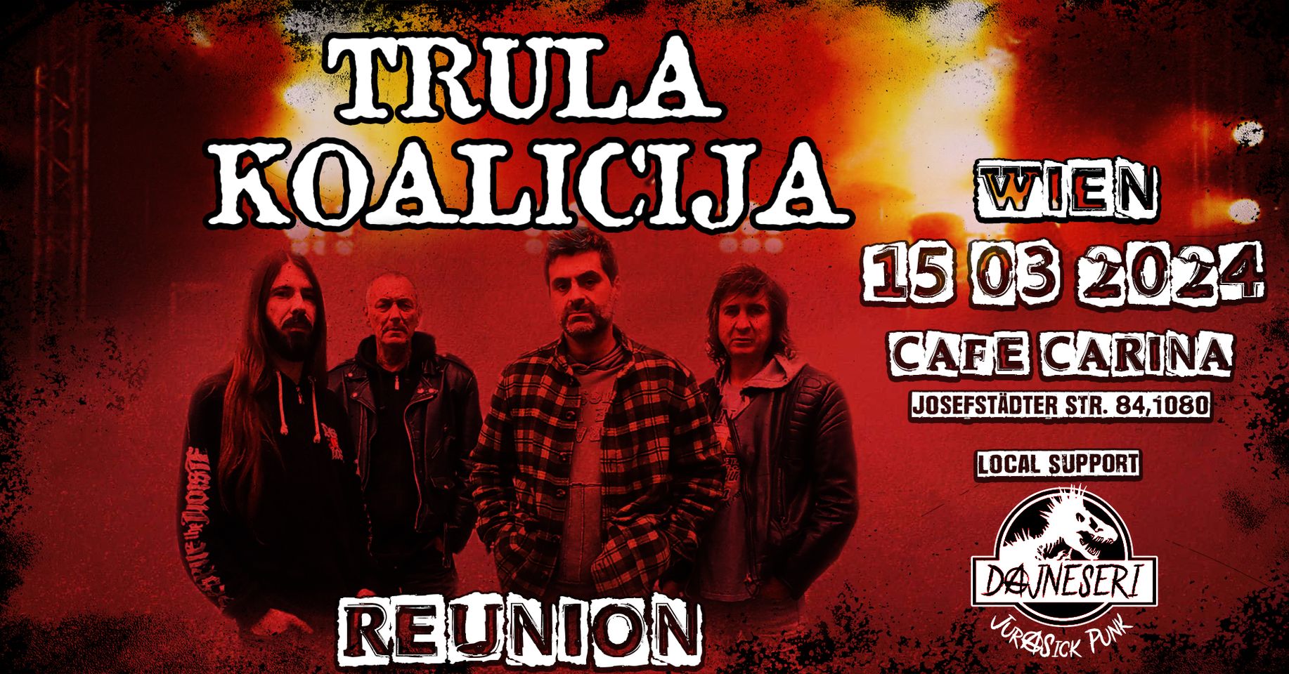 Trula Koalicija & Dajneseri am 15. March 2024 @ Café Carina. Trula Koalicija & Dajneseri am 15. March 2024 @ Café Carina.