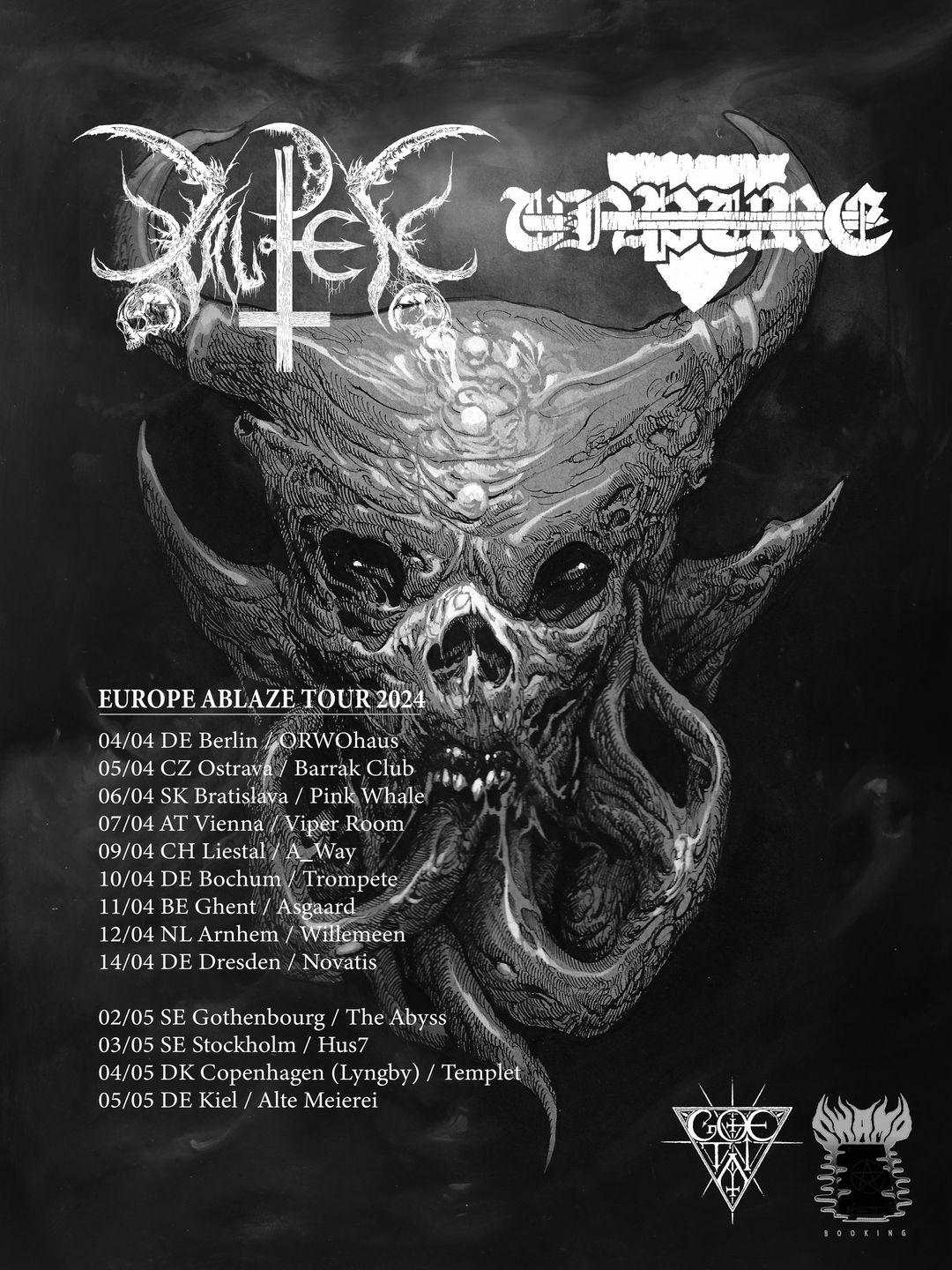 Unpure, Xalpen am 7. April 2024 @ Viper Room. Unpure, Xalpen am 7. April 2024 @ Viper Room.