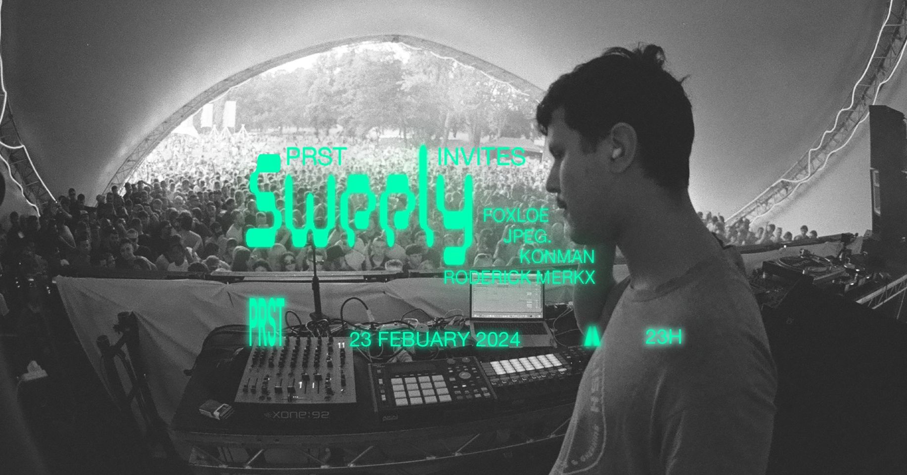 Sweely am 23. February 2024 @ Praterstrasse / PRST. Sweely am 23. February 2024 @ Praterstrasse / PRST.