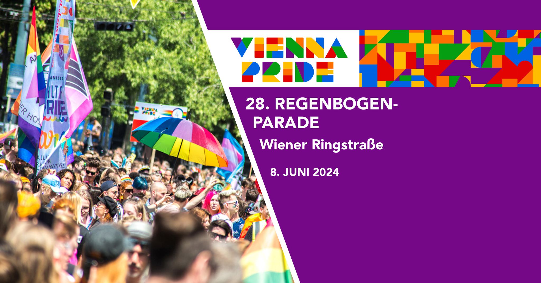 28. Wiener Regenbogenparade am 8. June 2024 @ . 28. Wiener Regenbogenparade am 8. June 2024 @ .