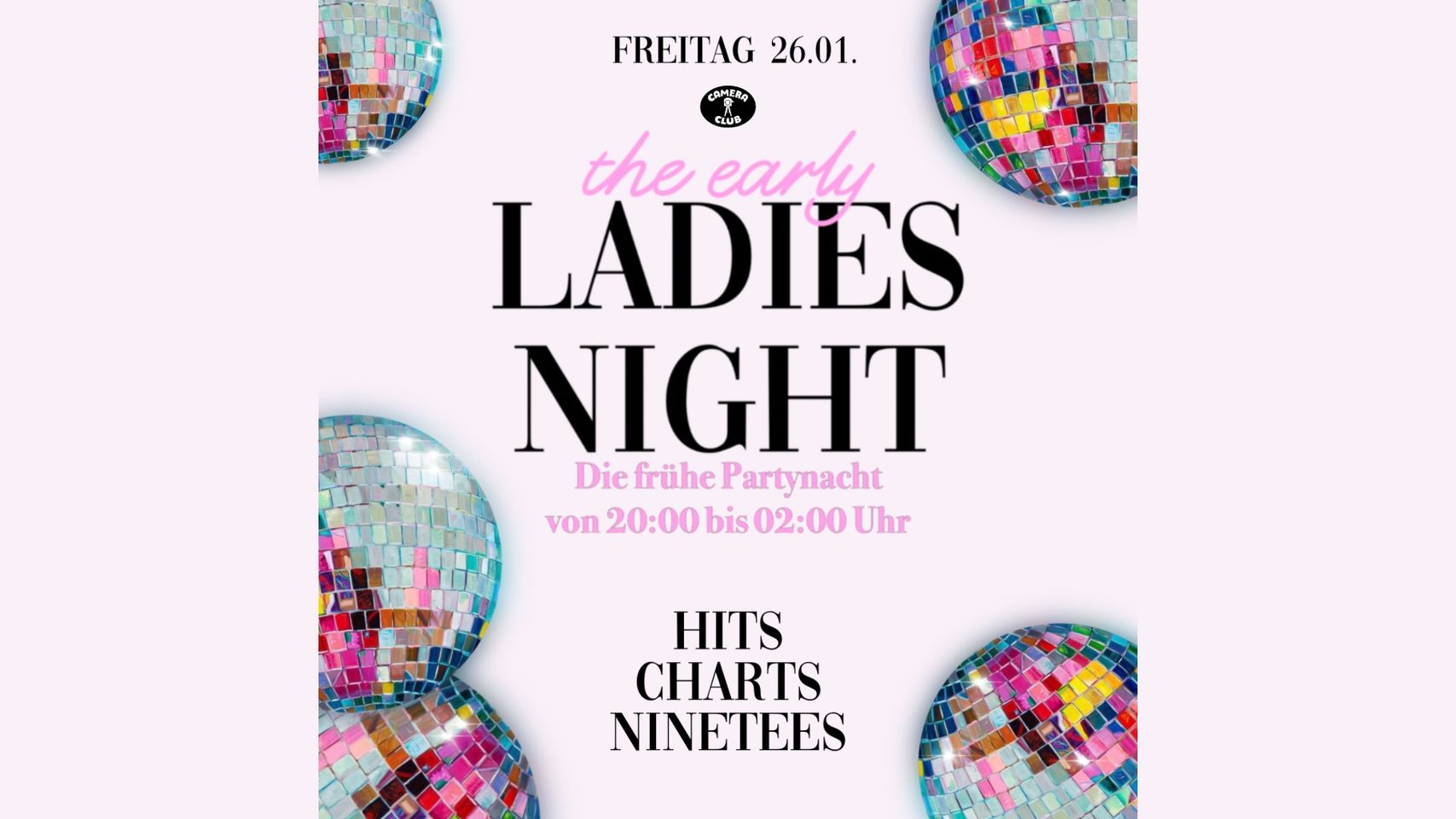 The Early Ladies Night am 26. January 2024 @ Camera Club. The Early Ladies Night am 26. January 2024 @ Camera Club.