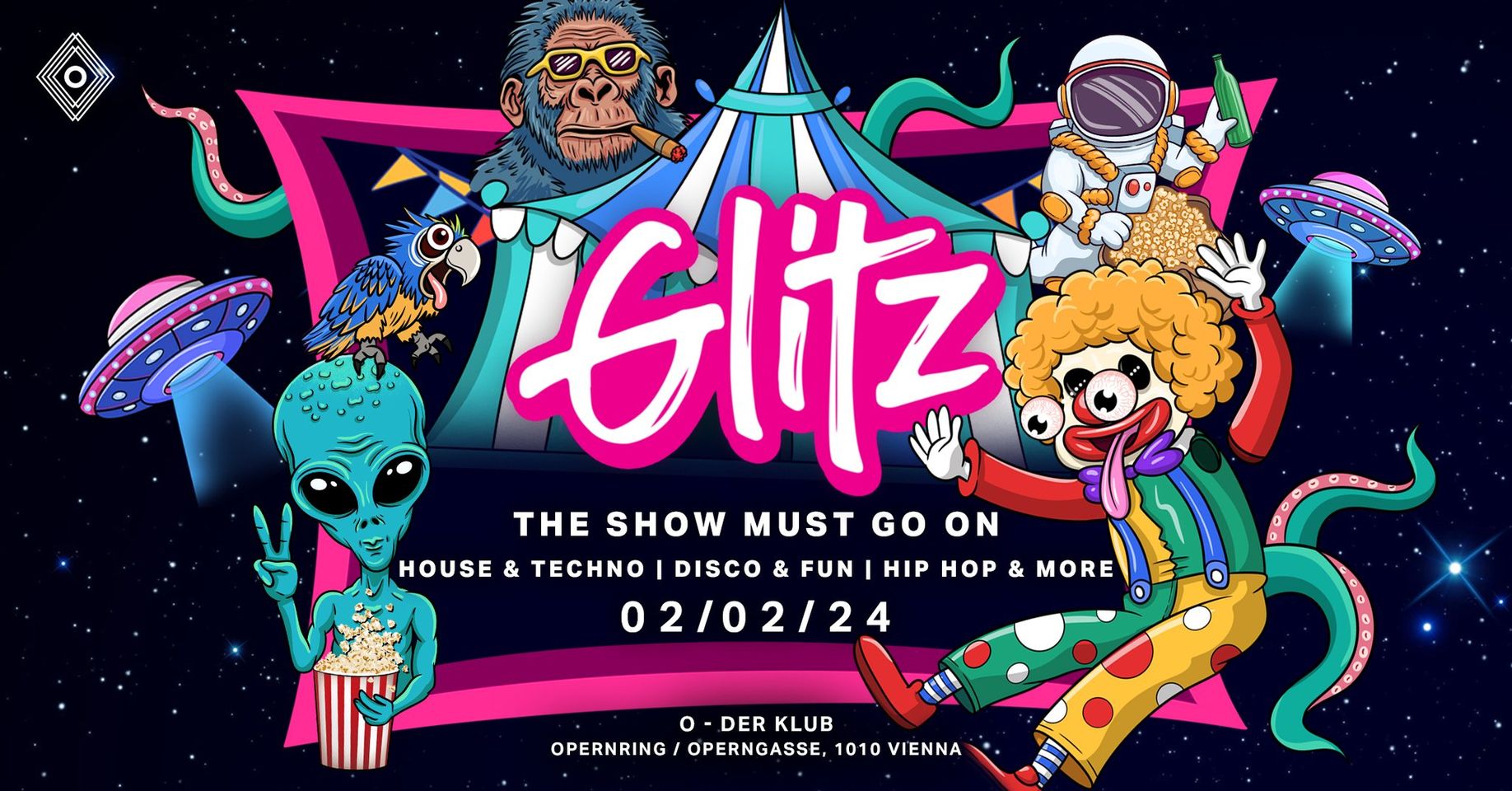 Glitz am 2. February 2024 @ O - Der Klub. Glitz am 2. February 2024 @ O - Der Klub.