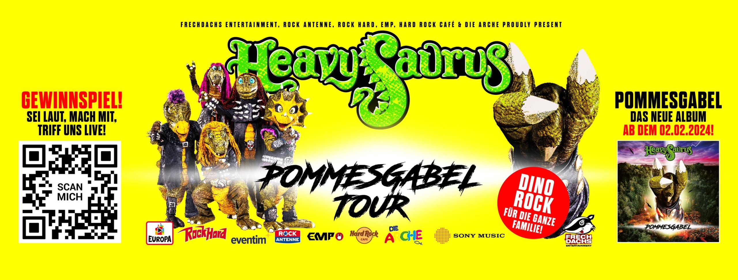 HEAVYSAURUS am 18. January 2025 @ Arena Wien. HEAVYSAURUS am 18. January 2025 @ Arena Wien.