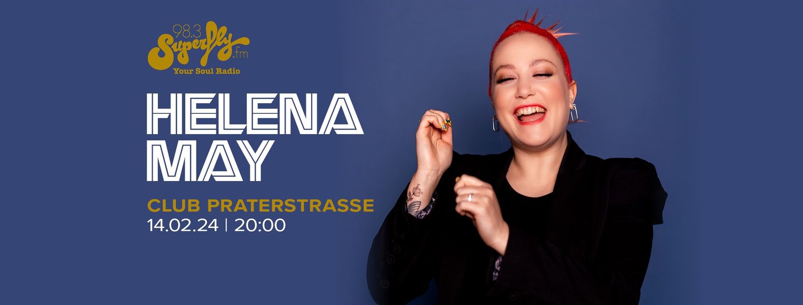 Helena May am 14. February 2024 @ Praterstrasse / PRST. Helena May am 14. February 2024 @ Praterstrasse / PRST.